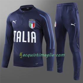Italija Tute Felpe da Allenamento Blu 2018/2019